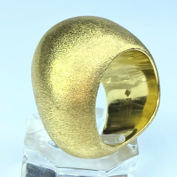 H Stern 18K "Golden Stone" Pedras Roladas Brushed finish ring 25.3g s8 JR9099 - Picture 10 of 11